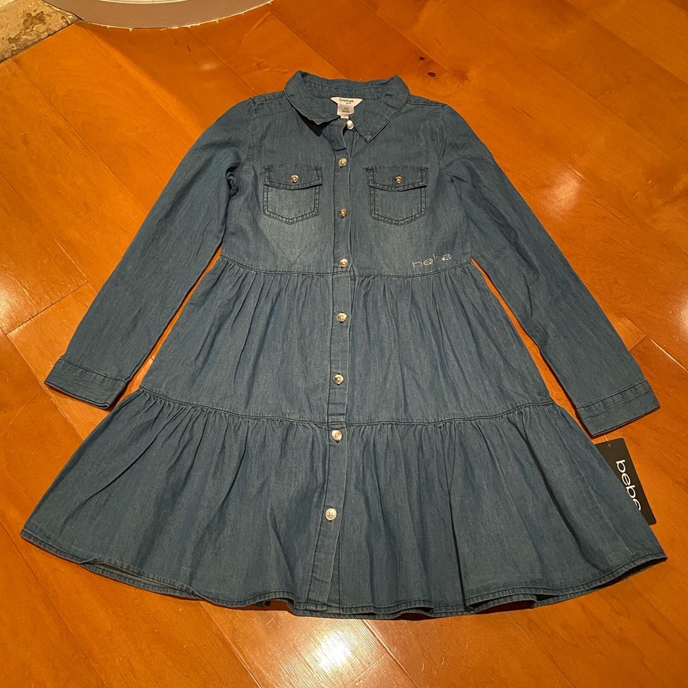 Bebe Girl denim dress Sz L(12)